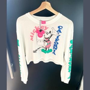 ZARA DISNEY MICKEY MOUSE CALIFORNIA T-SHIRT M